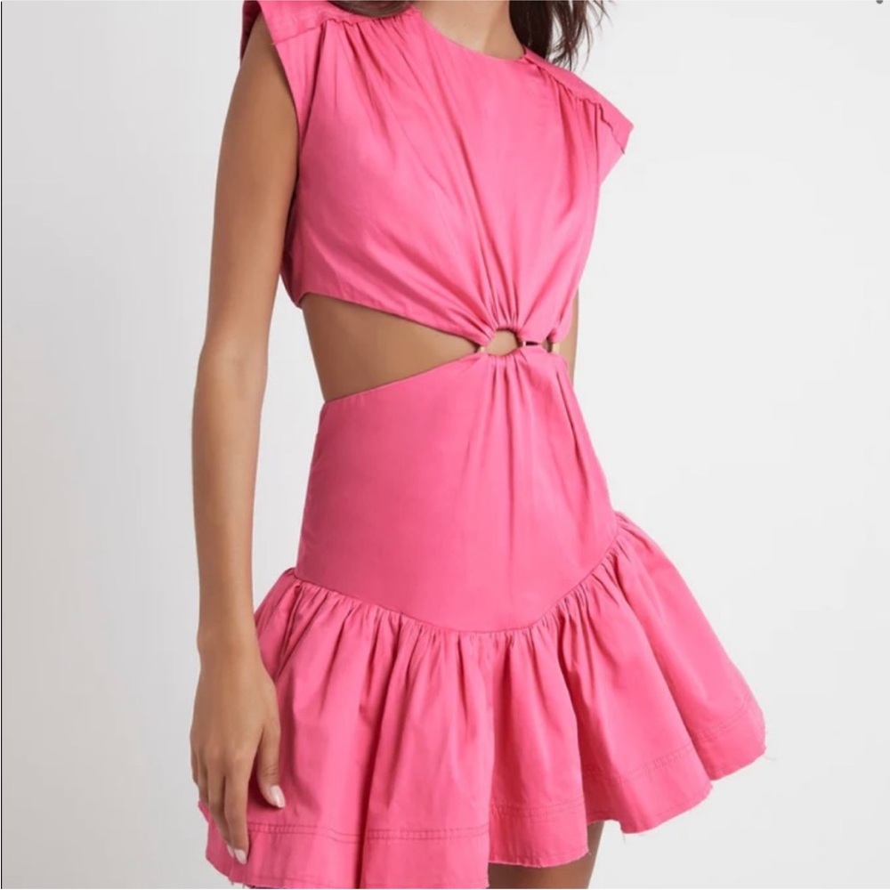 AJE Le Mempris Cut Out Ring Flip Mini Dress Size AU 4/US 0